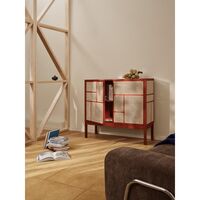 Air Side Table with Legs Red