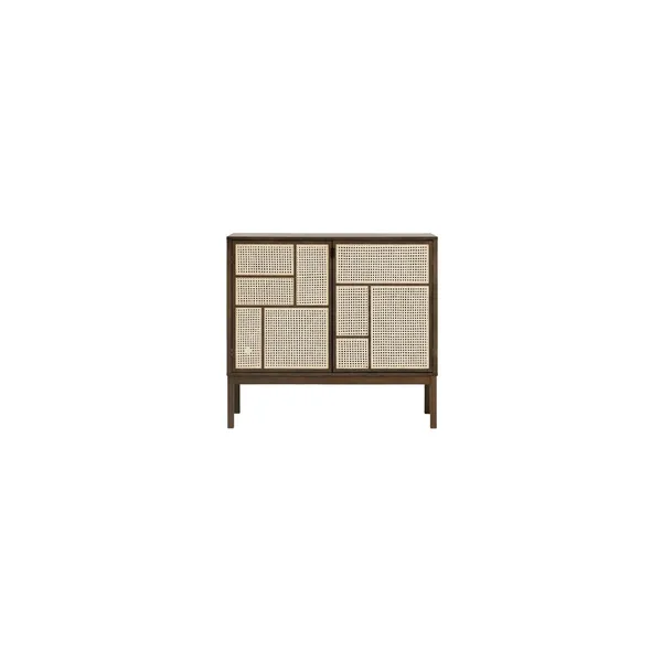Air Side Table with Legs Dark Oak