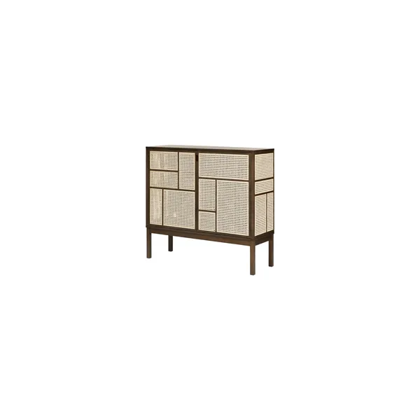 Air Side Table with Legs Dark Oak