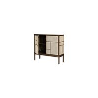 Air Side Table with Legs Dark Oak