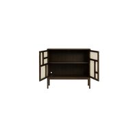 Air Side Table with Legs Dark Oak
