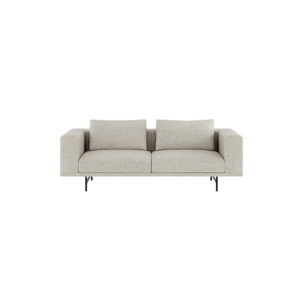 Divano A 2 Posti Loft Bark Bianco Sporco/ Grigio Chiaro/ Nero