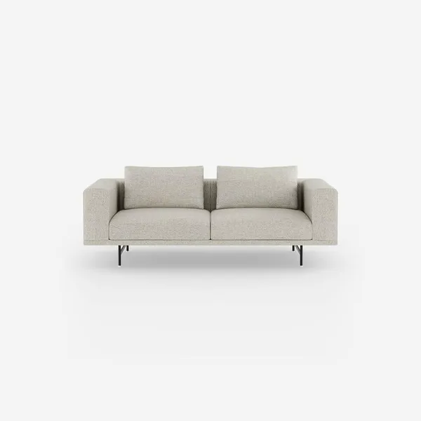 Loft 2-seters Sofa Bark Off White/ Lysegrå/ Sort