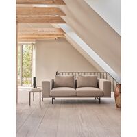 Loft 2-seters Sofa Bark Off White/ Lysegrå/ Sort