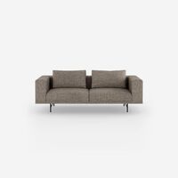 Loft 2-Person Sofa Bark Umber/ Off White/ Black