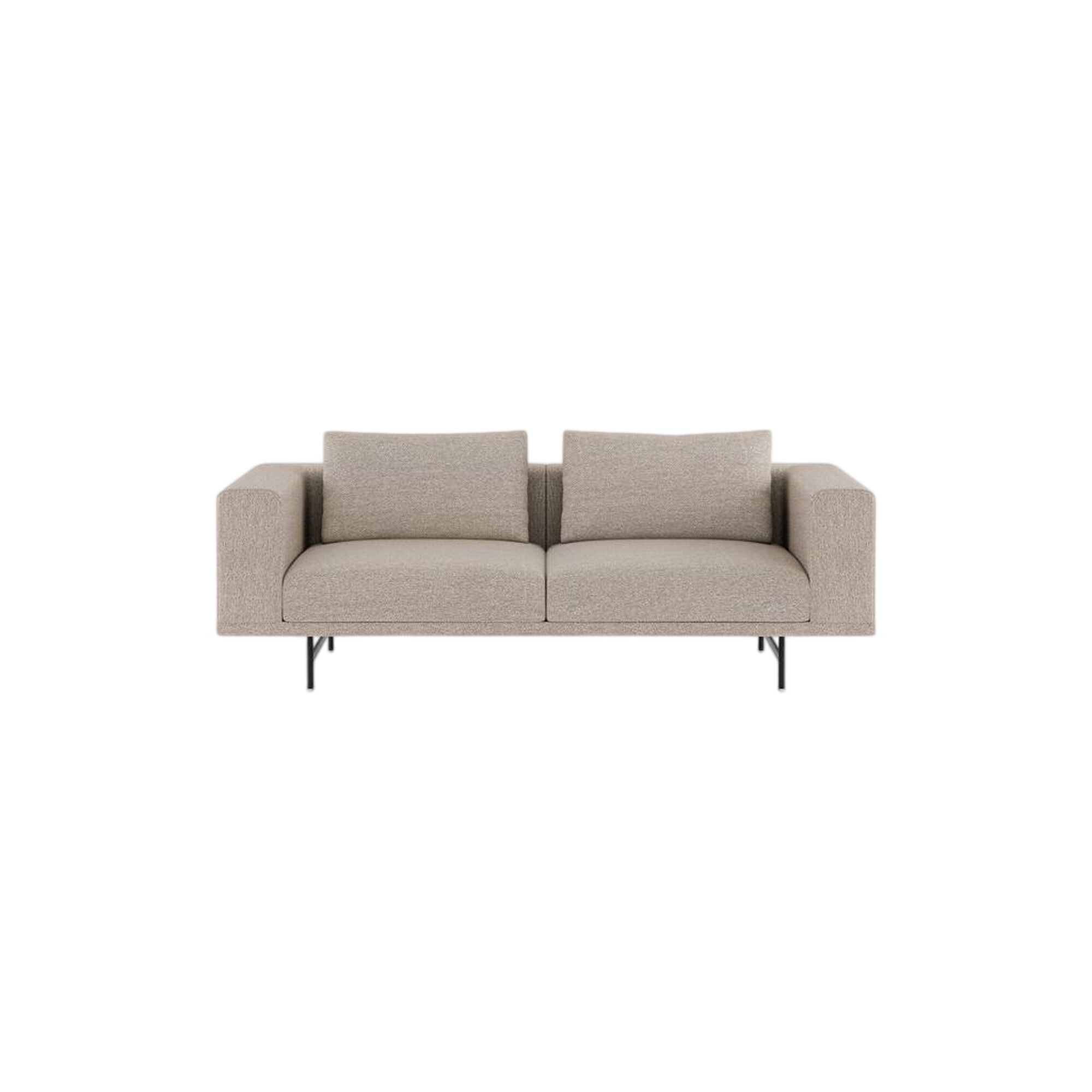 Loft 2-Personers Sofa Brook Beige/Kastajne/Sort