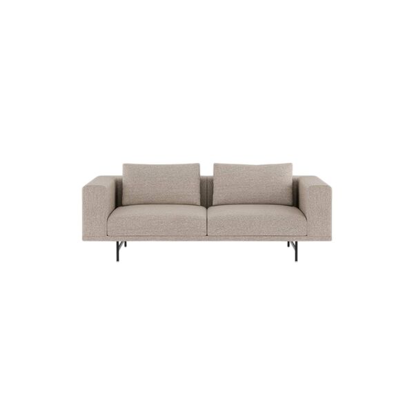 Divano Loft Per 2 Persone Brook Beige/ Castagna/Nero