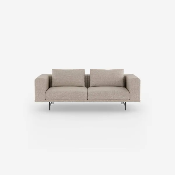Loft 2-Personers Sofa Brook Beige/Kastajne/Sort