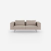 Loft 2-Personers Sofa Brook Beige/Kastajne/Rustfri Stål