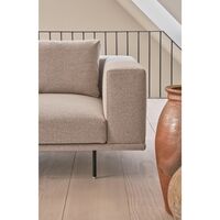 Loft 2-Personers Sofa Brook Beige/Kastajne/Rustfri Stål