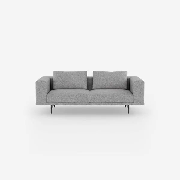 Loft 2-Personers Sofa Brook Grey Melange/Sort