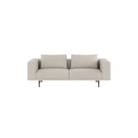 Loft 2-seters Sofa Bølget Off White/ Lysegrå/ Sort