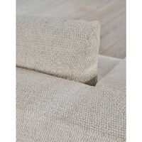 Loft 2-seters Sofa Bølget Off White/ Lysegrå/ Rustfritt Stål