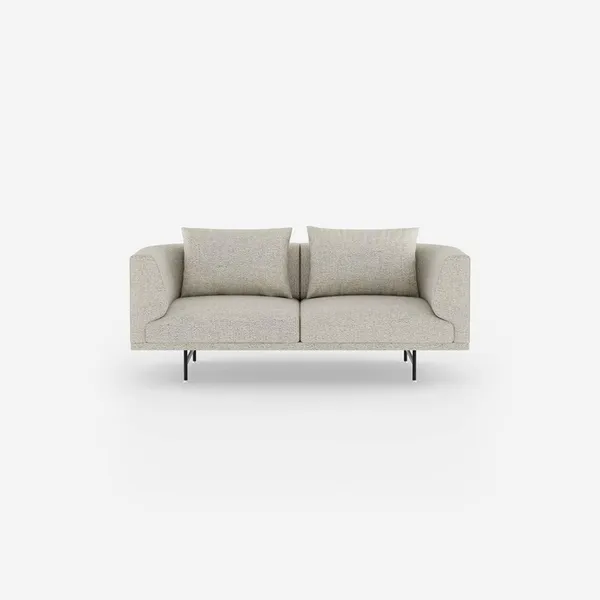 Chimney 2-Seater Sofa Bark Off White/ Light Gray/ Black
