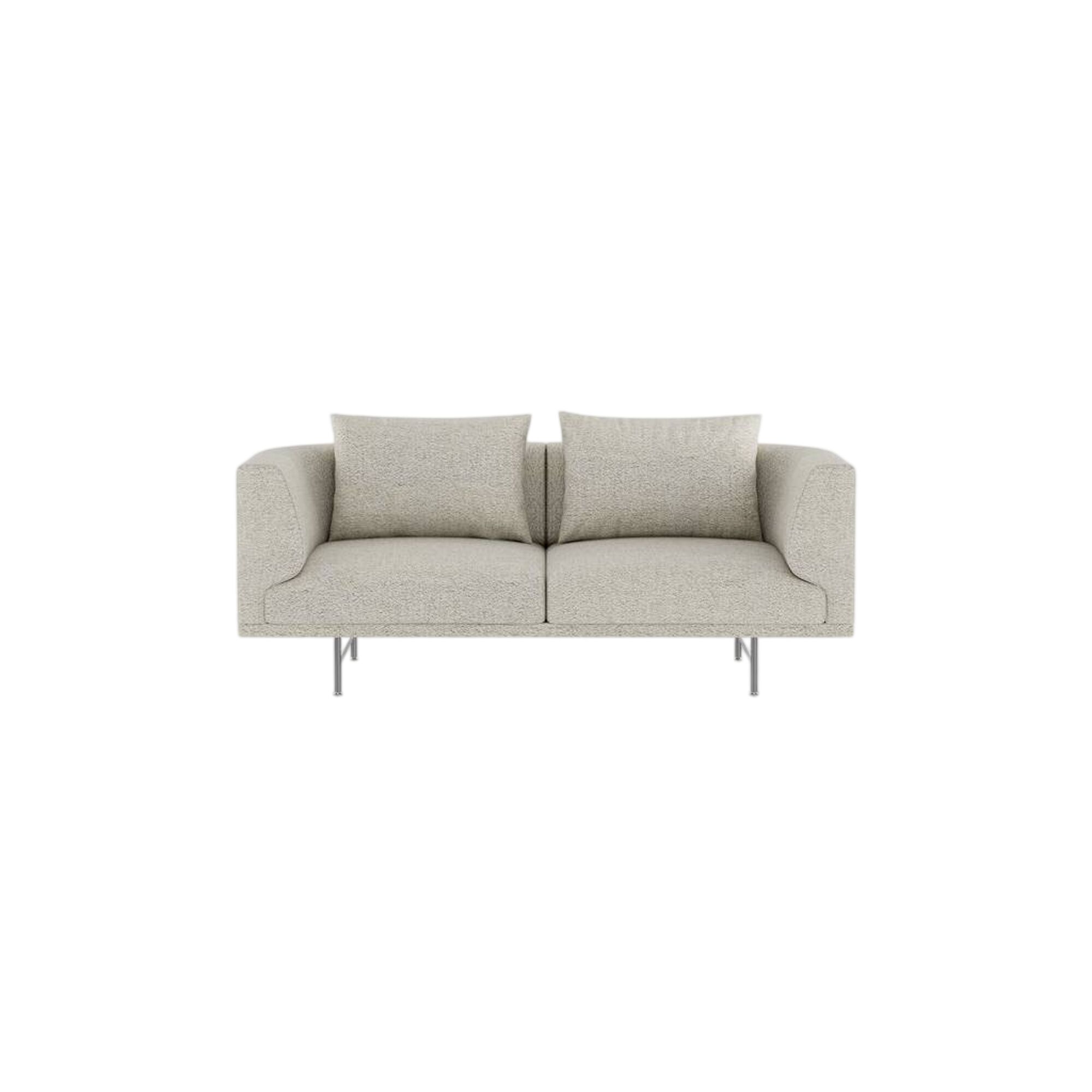 Chimney 2-Personers Sofa Bark Off White/Lysegr/Rustfri Stl