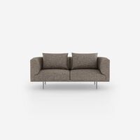 Chimney 2-Personers Sofa Bark Umber/Off White/Rustfri Stål