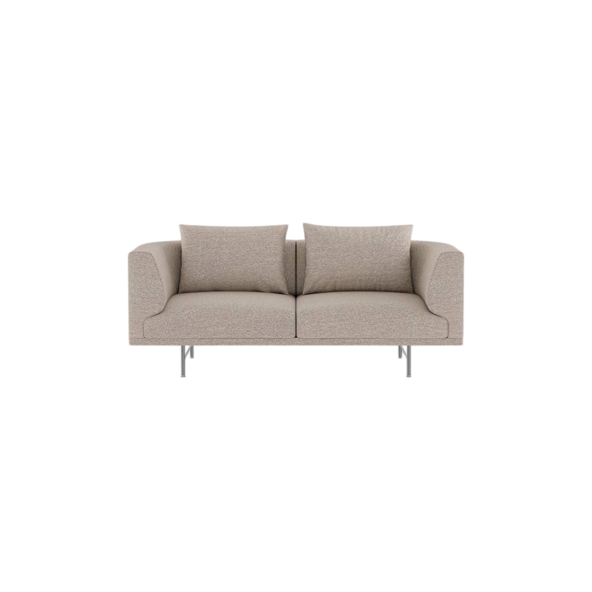 Chimney 2-Personers Sofa Brook Beige/Kastajne/Rustfri Stl