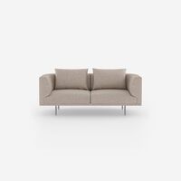Chimney 2-Personers Sofa Brook Beige/Kastajne/Rustfri Stål