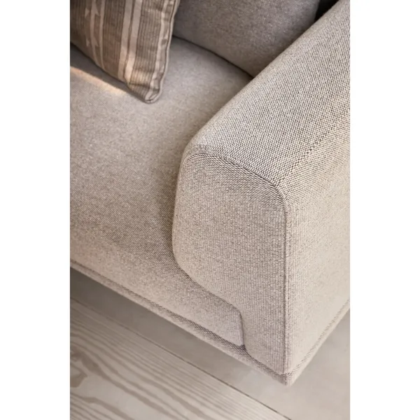 Chimney 2-Personers Sofa Brook Beige/Kastajne/Rustfri Stål