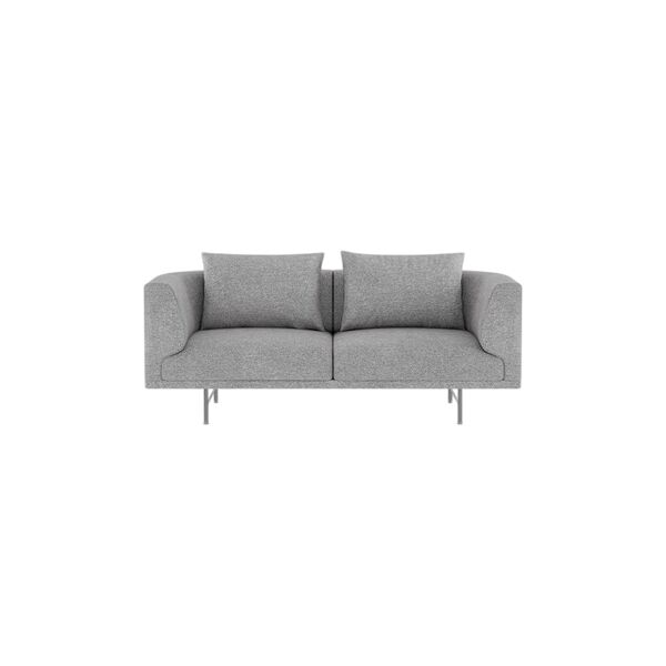 Chimney 2-Personers Sofa Brook Grey Melange/Rustfri Stål
