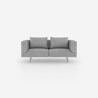 Chimney 2-seters Sofa Brook Gråmelert/rustfritt Stål