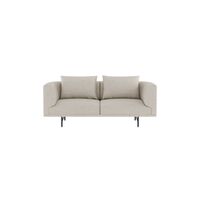 Chimney 2-Person Sofa Wavy Off White/ Light Gray/ Black