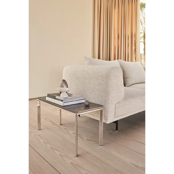 Chimney 2-Person Sofa Wavy Off White/ Light Gray/ Black