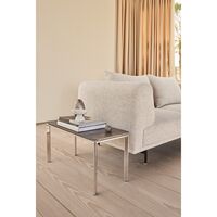 Chimney 2-Person Sofa Wavy Off White/ Light Gray/ Black