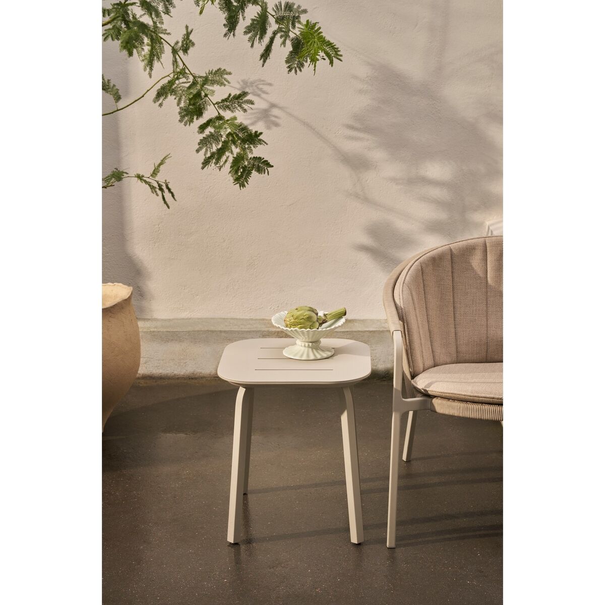 706 Lagrasse Side Table Warm Gray
