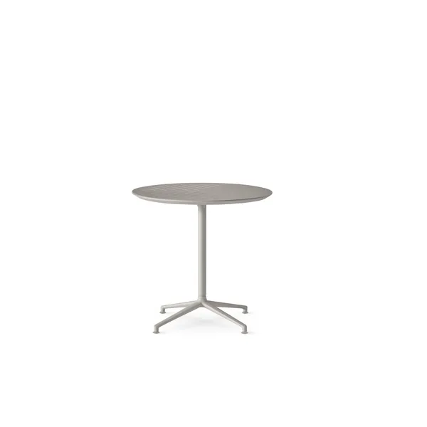 717 Open-Air Café Table Light Gray/ Aluminum