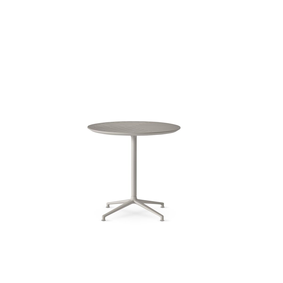 717 Open-Air Café Table Light Gray/ Aluminum