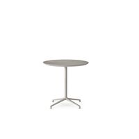 717 Open-Air Café Table Light Gray/ Aluminum
