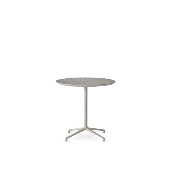 Tavolino da Caffè All'aperto 717, Grigio Chiaro/ Alluminio