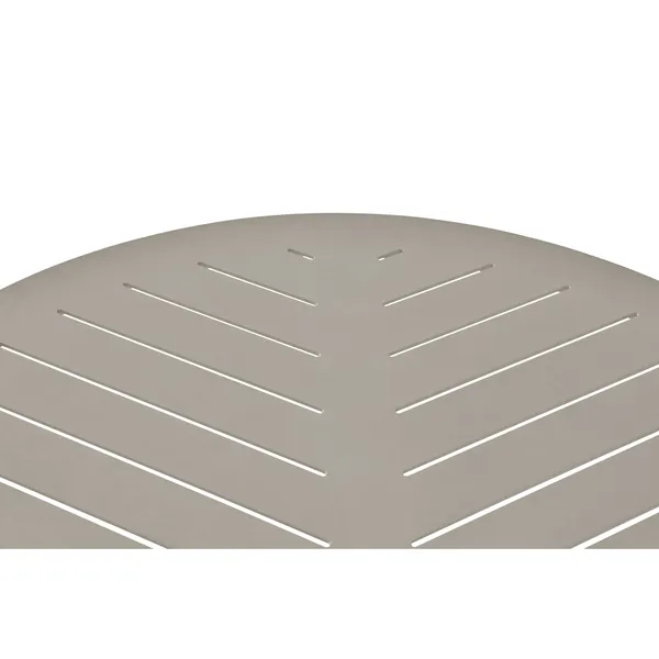 717 Open-Air Café Table Light Gray/ Aluminum