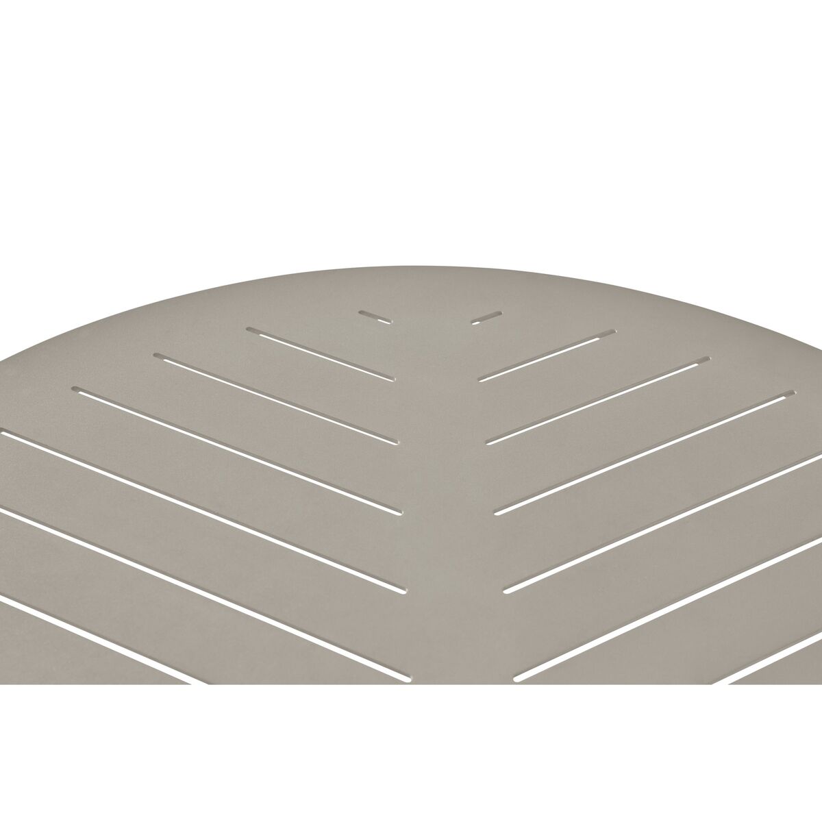 717 Open-Air Café Table Light Gray/ Aluminum