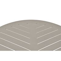 717 Open-Air Café Table Light Gray/ Aluminum