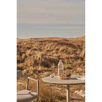 717 Open-Air Café Table Light Gray/ Aluminum