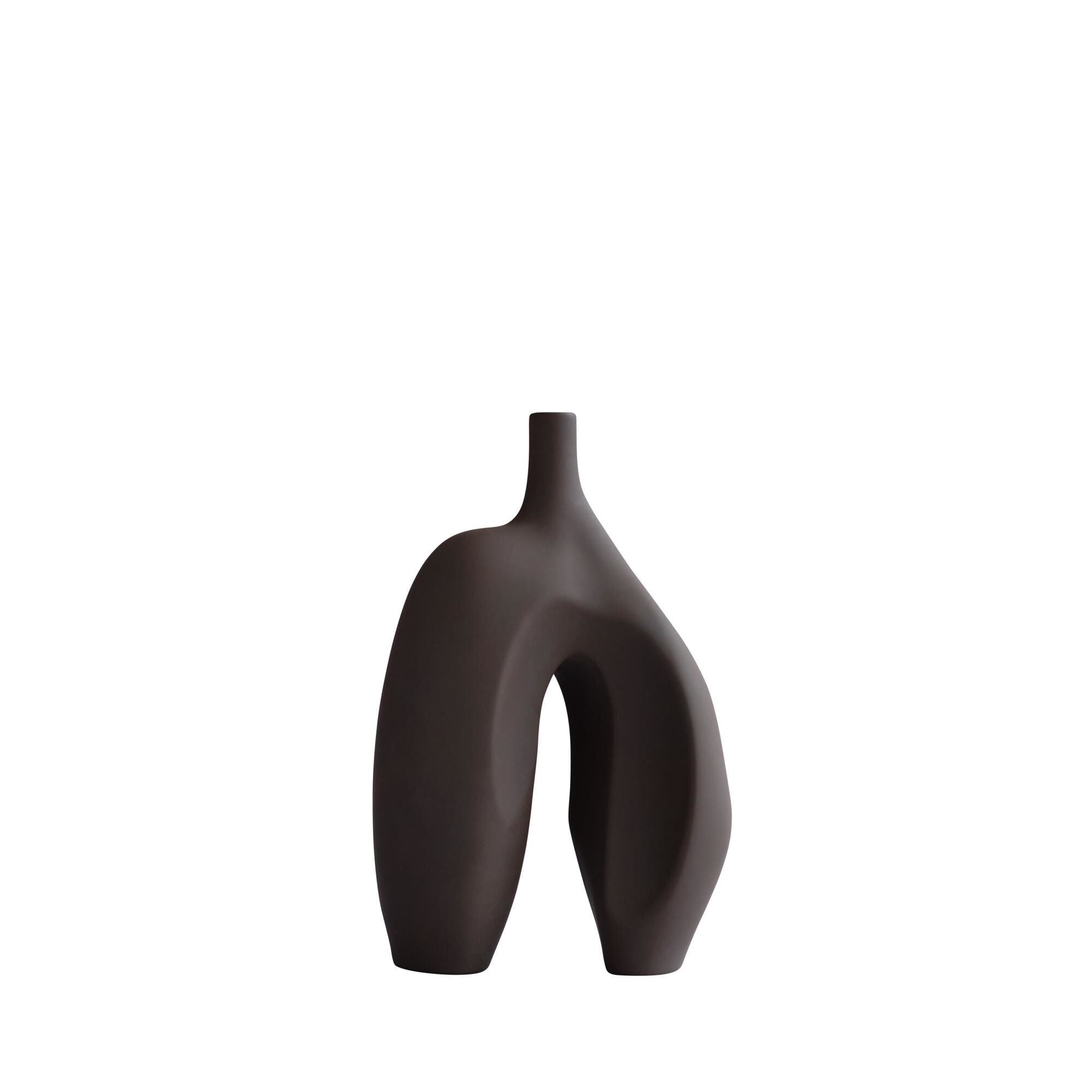 Ni Vase Medium Sjokoladebrun
