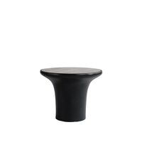 Table D'appoint Trompette , Basse, en Travertin Argent