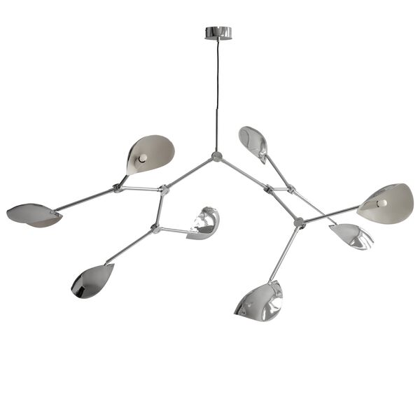 Stingray Lampadario Grande Cromo
