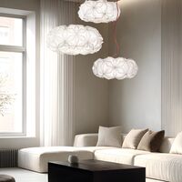 C'Est La Vie Pendant Medium White/ Red