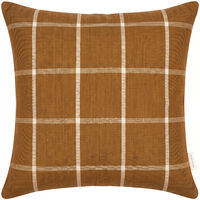 Square Pillow 50x50 Brown/White