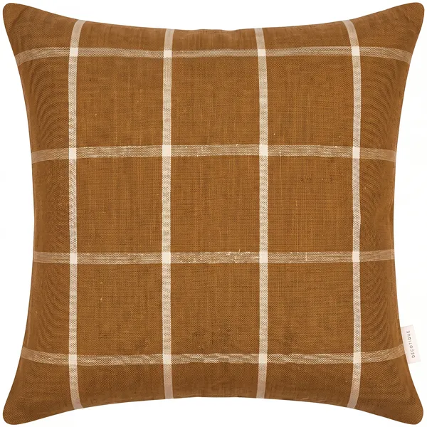 Square Pillow 50x50 Brown/White