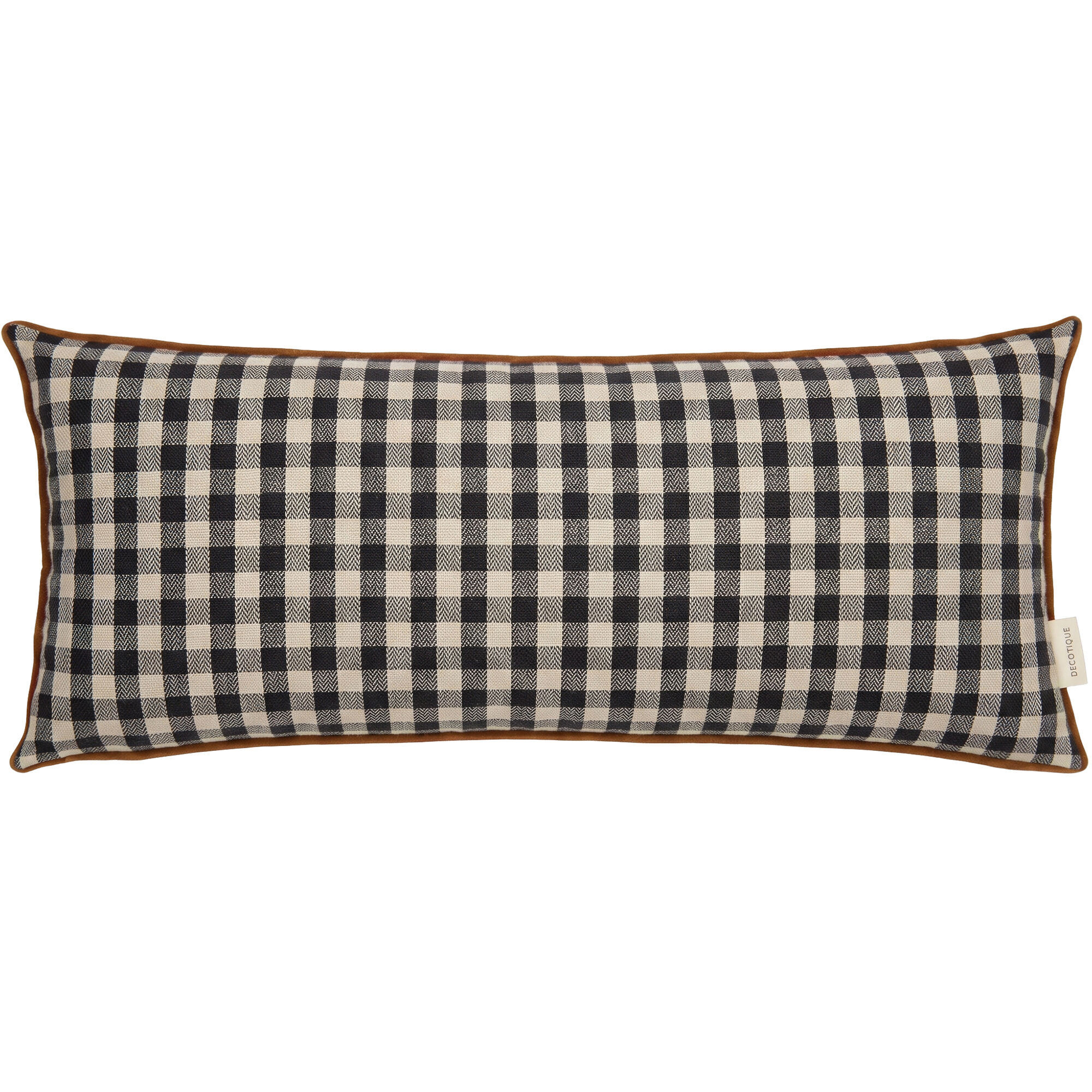Outline Check Pillow 30x70 Black