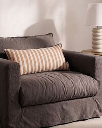 Outline Stripe Pillow 30x70 Sennep/Hvid