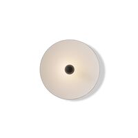 Kantarell Væg/Loftlampe Ø55 Sort/Hvid