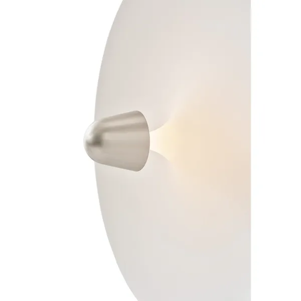 Chanterelle Wall/ Ceiling Light Ø55 Nickel/ White