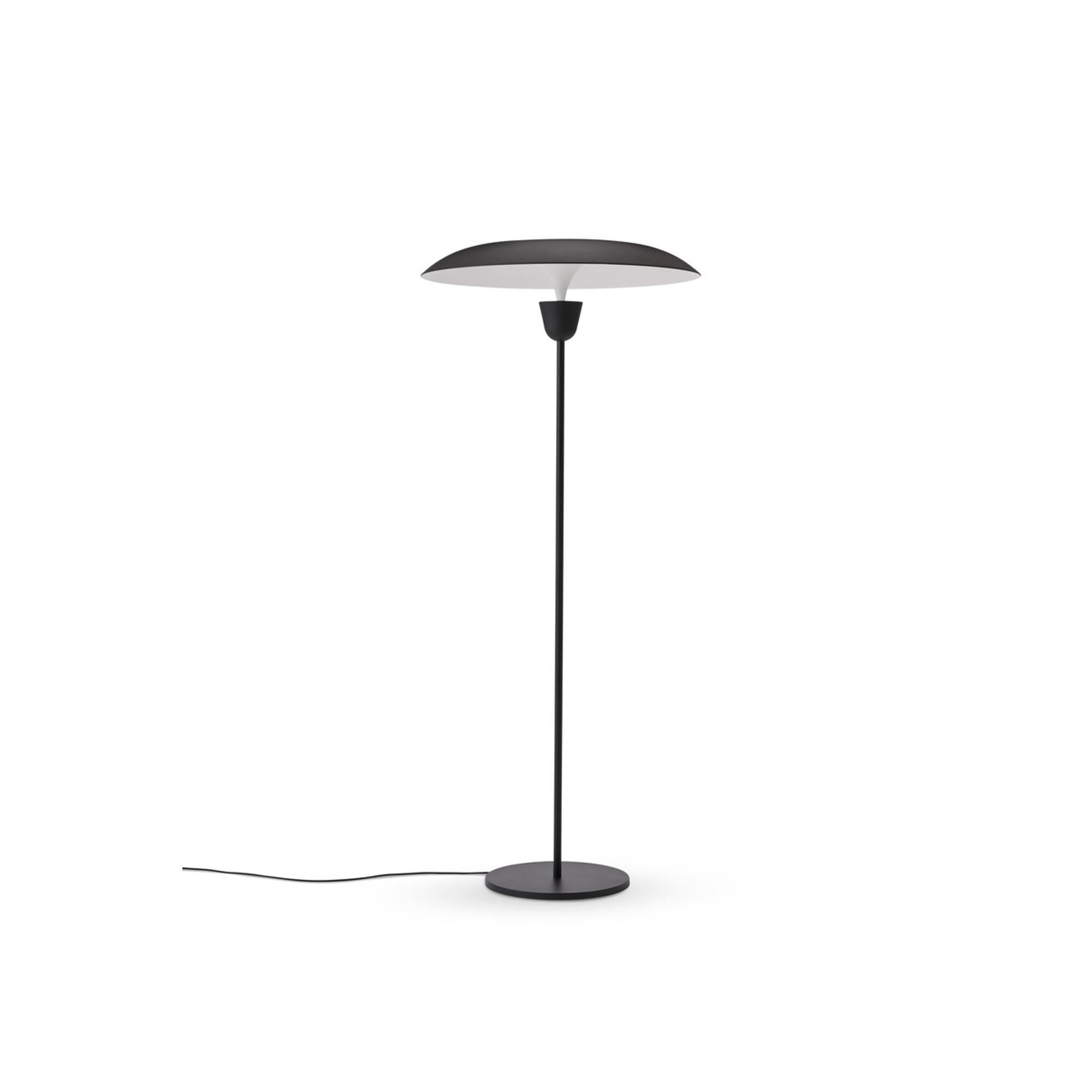 Kantarell Golvlampa &Oslash;55 Svart/ Vit