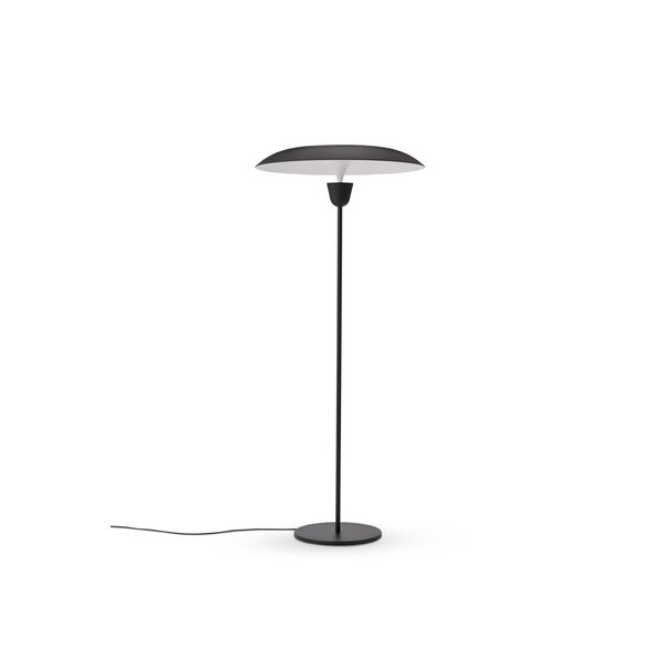 Kantarell Gulvlampe Ø55 Sort/Hvid