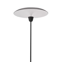 Kantarell Gulvlampe Ø55 Sort/Hvid
